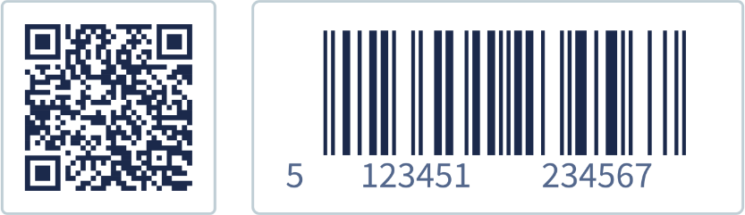 The clear difference between a QR Code and a barcode is its appearance